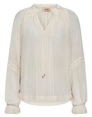 Mos Mosh - MMVuella Bluse - Ecru